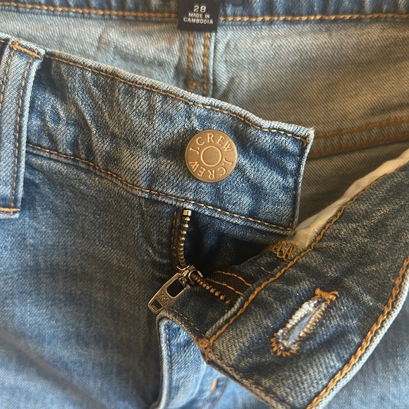 J.Crew Mid Rise Size 28 Flare Crop Distressed Jeans - Picture 10 of 15